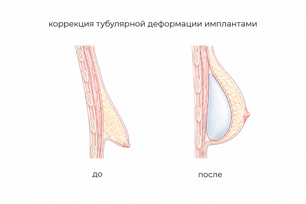 коррекция тубулярной груди